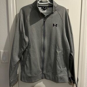 Under Armour Heather Gray Full-Zip Jacket - tk
